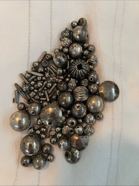Mixed Sterling Silver and silver plated Bead Assortment